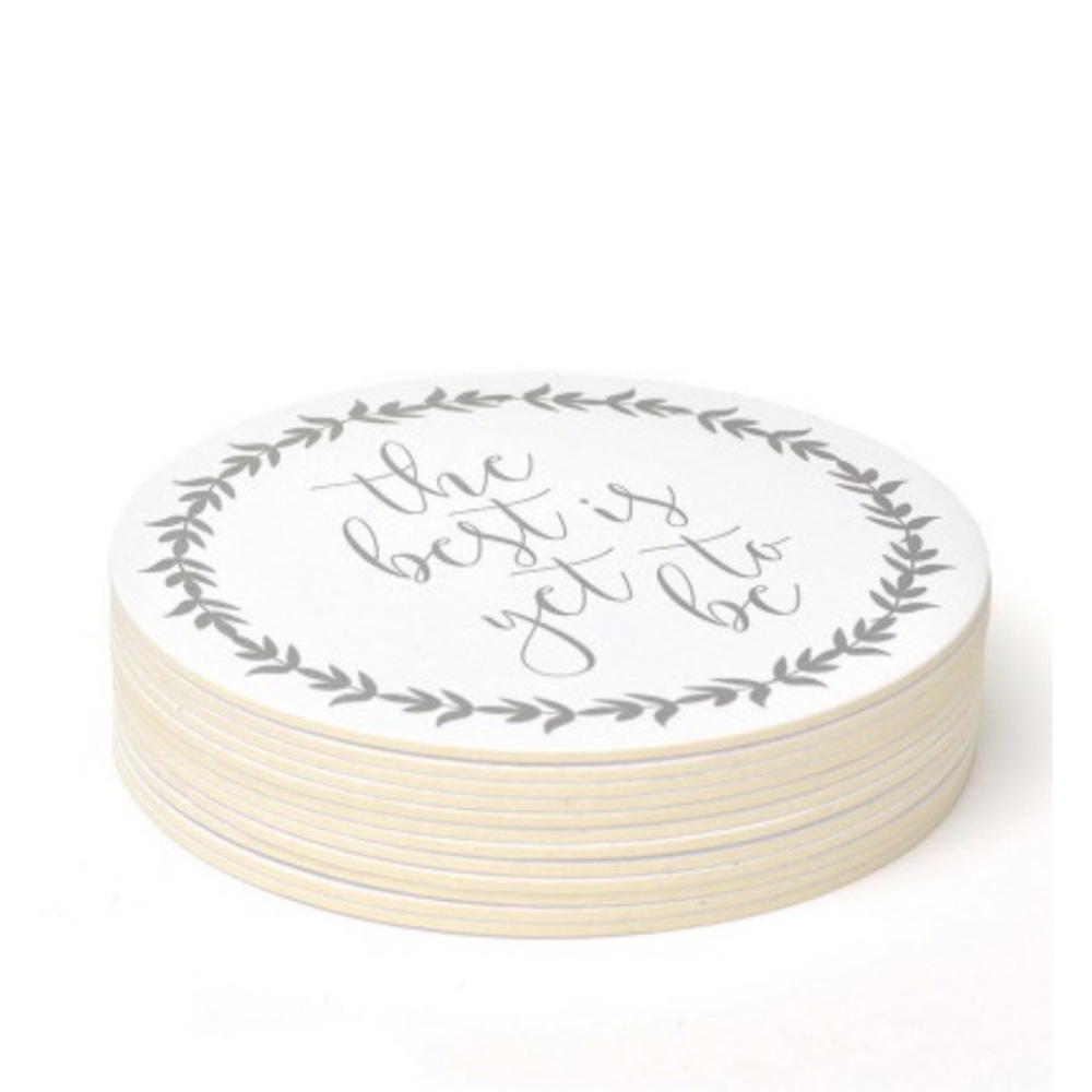 Set of 12 round coasters